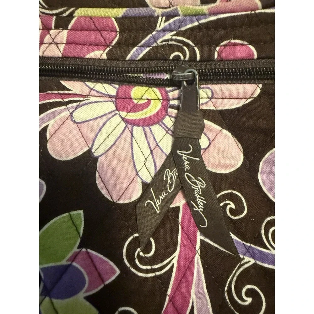 Vera Bradley Purple Punch Cross body Purse  Great Color Zip Top Adjustable Strap